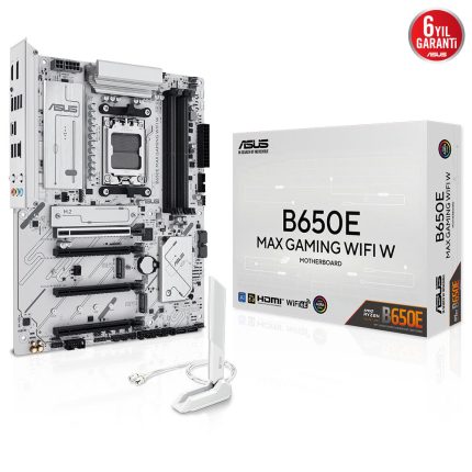 ASUS B650E MAX GAMING WIFI W 4xDDR5 DP/HDMI 3xM.2 AM5 ANAKART
