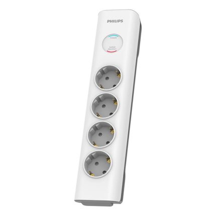 PHILIPS SPN7040WA/62 600J 4'LÜ / 2M AKIM KORUMALI PRİZ
