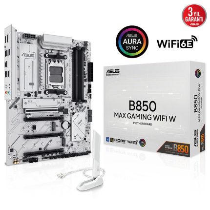 ASUS B850 MAX GAMING WIFI W 4xDDR5 HDMI+DP 3xM.2 AM5 ANAKART